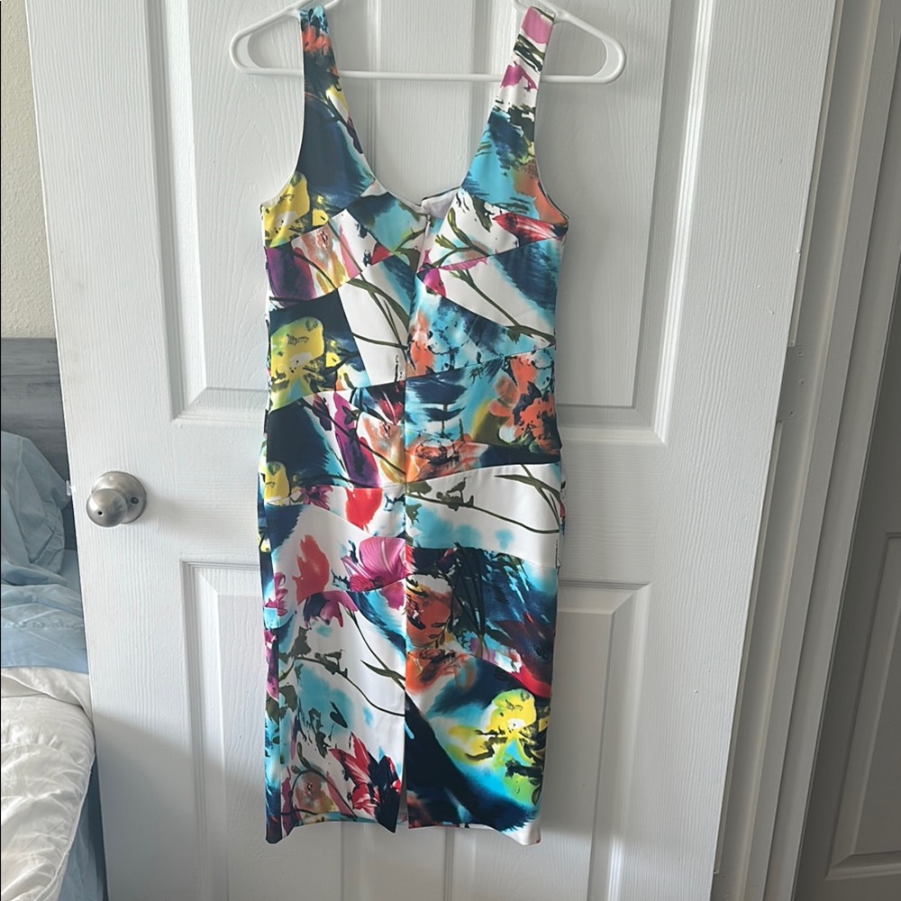 Joseph Ribkoff Colorful Abstract Mini Dress - Picture 3 of 7